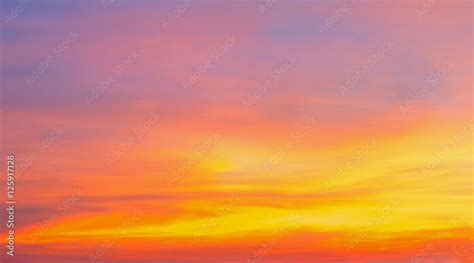 Bright orange and yellow colors dramatic sunset sky,sunrise sky,soft ...