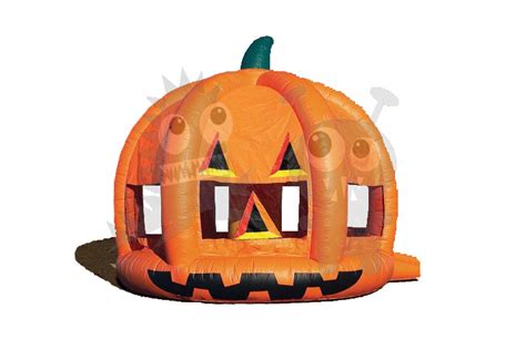 BOU-134 Inflatable Pumpkin Bounce House with Obstacles & Hoop – Bounce ...