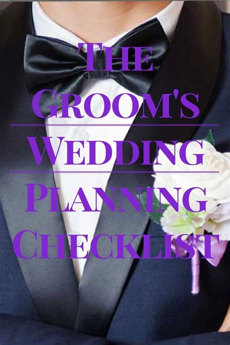 Groom wedding checklist – Artofit