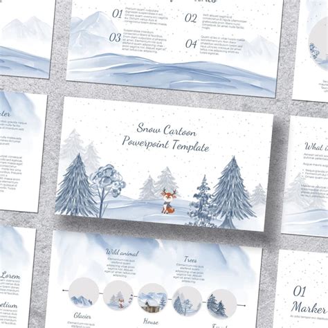 Snow Cartoon Powerpoint Template – MasterBundles