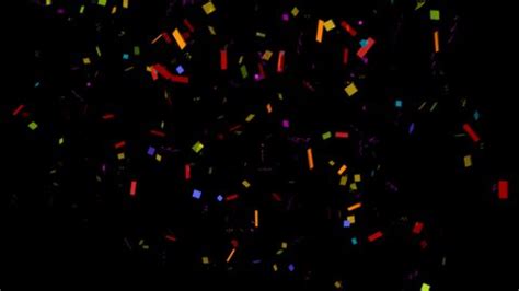 Confetti Splash Loop Alpha Background Stock Footage Video (100% Royalty ...