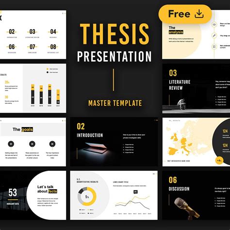 Rea - Thesis Free Presentation Template • Slidecore Templates