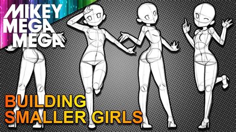 CUTE ANIME GIRL POSES FROM BASIC SHAPES (How To Draw), 49% OFF