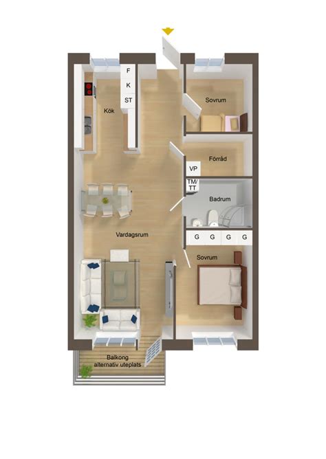 Tiny 2 Bedroom Floor Plans - floorplans.click