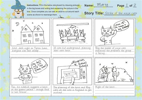 Storyboard Template For Kids + Free Template | Imagine Forest