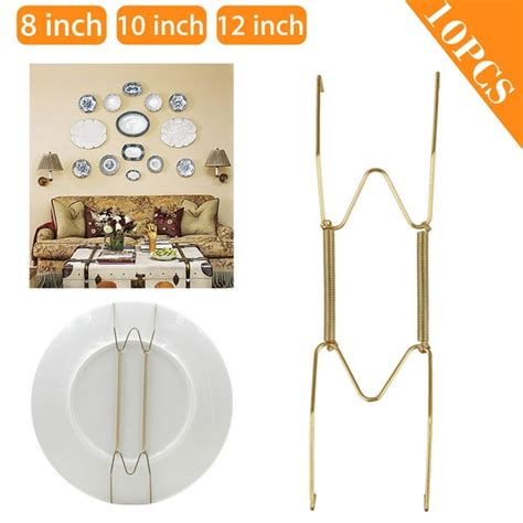 10 Pack 12/10/8Inch Plate Hangers for the Wall Plate Decorative Dish ...