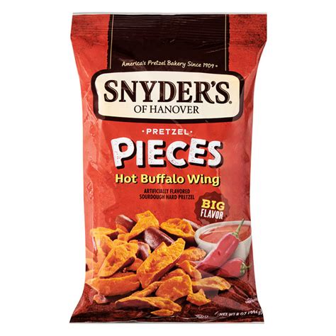 ALDI Snyder's of Hanover Hot Buffalo Wing Flavored Pretzel Pieces Same ...