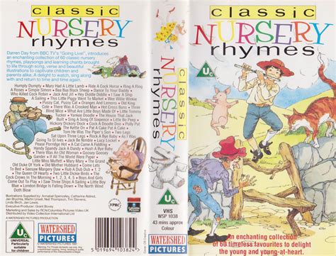 Classic Nursery Rhymes (1991 UK VHS) : Watershed Pictures : Free ...