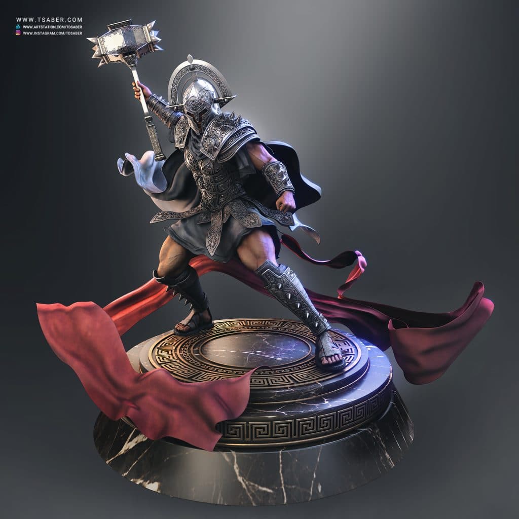 ares-statue-collectible-blood-of-zeus-anime-tsaber