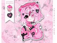 Anime Emo Girl Stickers