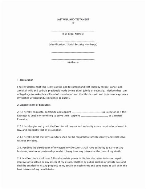 Free Printable Last Will Testament Blank Forms Printable Forms Free