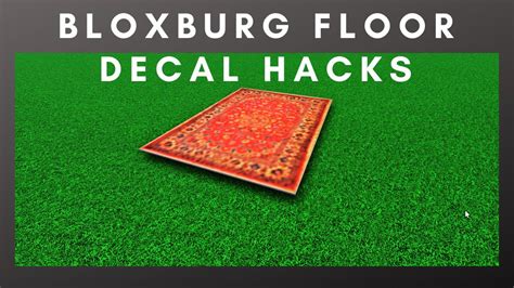 Bloxburg Floor Decalcustom Rug Build Hack Tips And Tricks Roblox