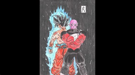 Drawing Goku Vs Jiren How To Draw Youtube