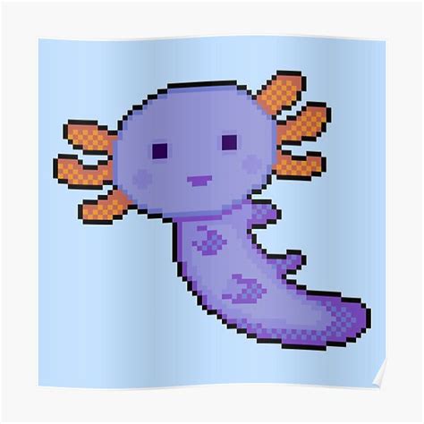 Blue Axolotl Pixel Art Images And Photos Finder