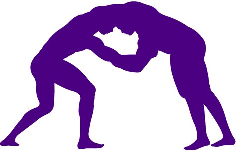 Wrestlers Silhouette Free Vector Silhouettes