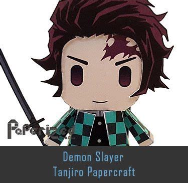 Demon Slayer Tanjiro Kamado Paperized In 2022 Paper Crafts Anime