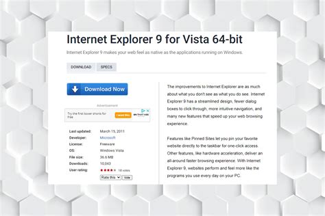 Want To Download Internet Explorer 11 On Windows Vista Heres An