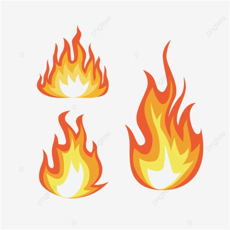 Burning Flame Yellow Fire Vector Flame Fire Burn PNG And Vector With