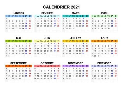 Calendrier 2021 A Imprimer Pdf Calendrier Lunaire