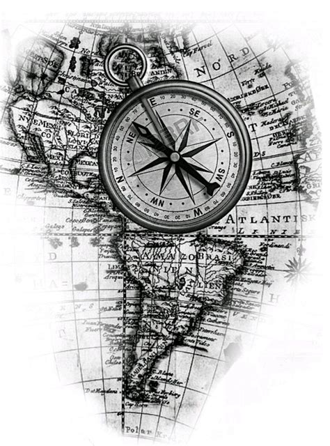 50 World Map Tattoo Designs For Men Adventure The Globe Artofit