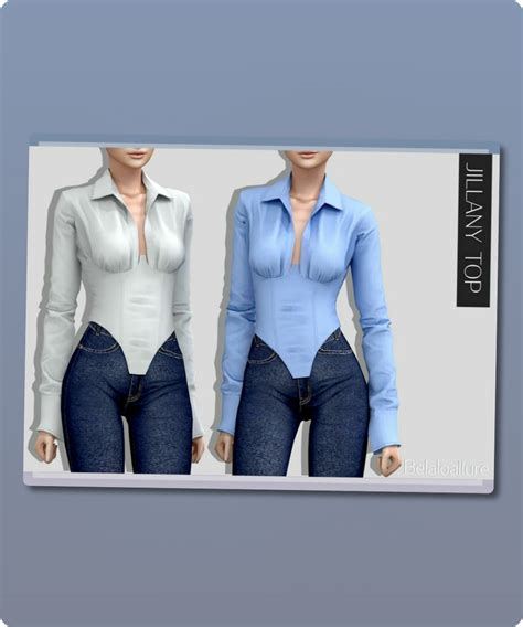 Belaloallurejillany Top Patreon By Belal1997 Sims 4 Clothing Cc In