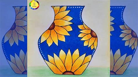 How To Draw Easy Flower Pot Flower Pot Drawing Easy Design In A Pot