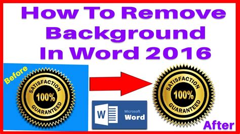 How To Remove Background In Word 2016 Remove Image Background In Word