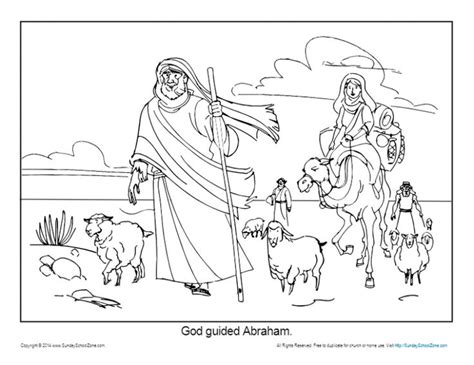 Abram rescues lot stdas0385 options. Abraham Coloring Page Printable - God Guided Abraham ...