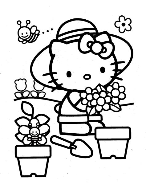 Pin By Angela Bethea On Art Hello Kitty Colouring Pages Kitty