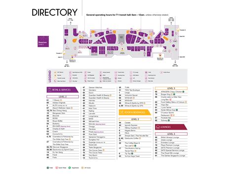 Changi Airport Map Changi Airport Terminal Map By Ysah Jor Infographic