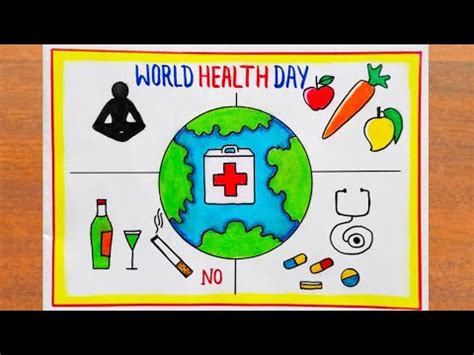 World Health Day Drawing World Health Day Poster Drawing Easy Steps