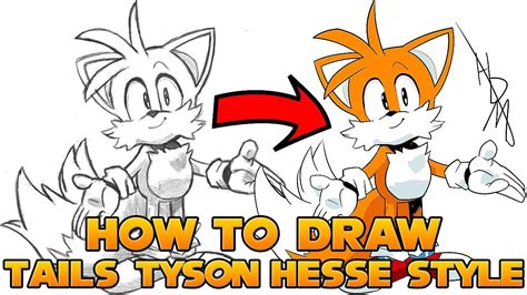 How To Draw Tails Step By Step Tutorial Tyson Hesse Sonic Mania