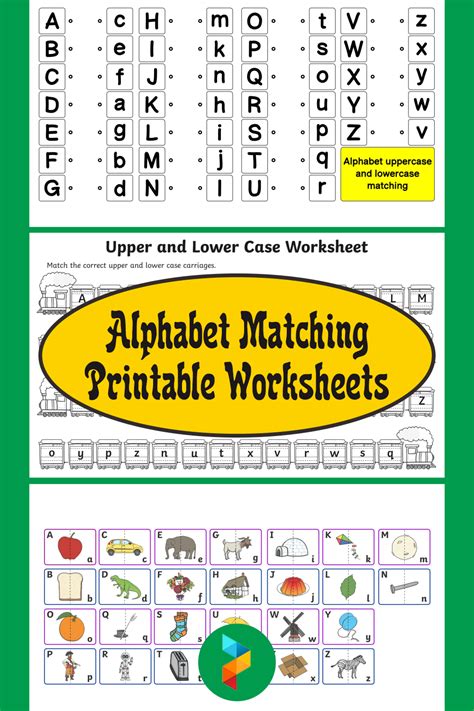 10 Best Alphabet Matching Printable Worksheets Pdf For Free At Printablee