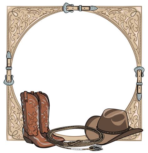 Cowboy Border Clip Art Page Border And Vector Graphics Cowboy