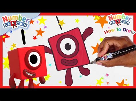 How To Draw Numberblock One Drawing Tutorial For Kids Numberblocks