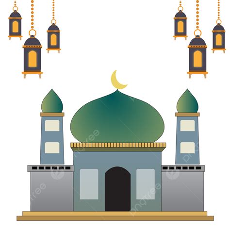 Mosque Cartoon Ramadan Mosque Vector Png And Vector With Transparent