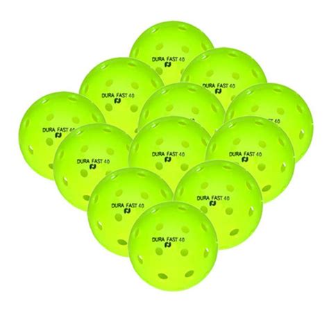 Dura Fast 40 Outdoor Pickleball 12 Pack Midwest Sports