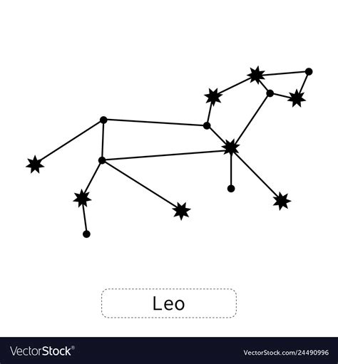 Leo Constellation Drawing