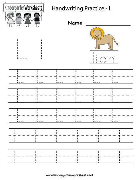 Letter L Worksheets For First Grade