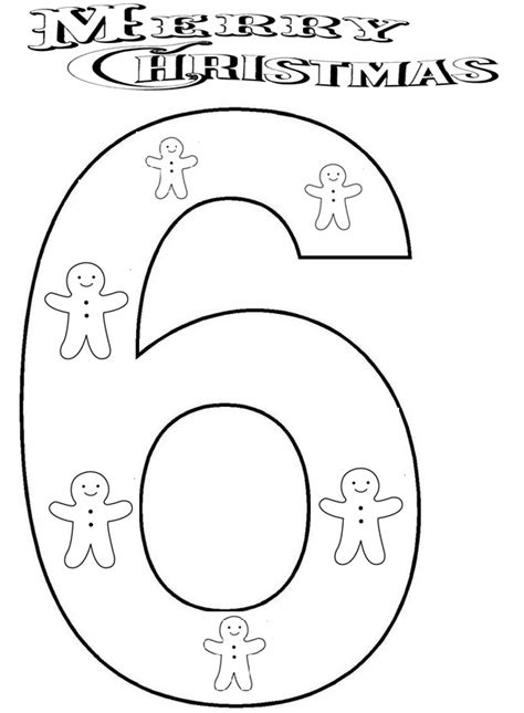 The Number 6 Coloring Pages Coloring Pages