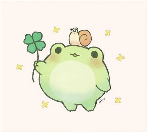 Kawaii Aesthetic Frog Pfp Leafonsand