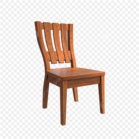 Dining Chair Clipart Vector Solid Wood Dining Chair Realistic