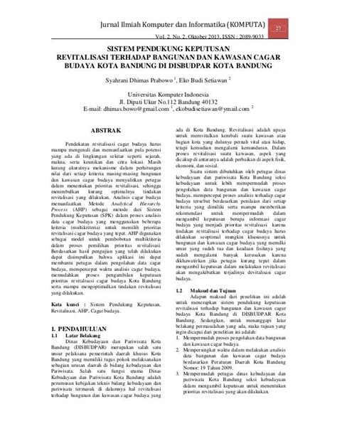 Jurnal Ilmiah Komputer Dan Informatika Komputa 27 Vol 2 No 2