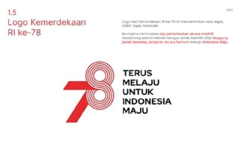 Logo Hut Ke 78 Kemerdekaan Ri Tahun 2023 Diluncurkan Ini Maknanya