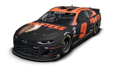 Chase Elliotts No 9 Hooters Night Owl Paint Scheme Nascar