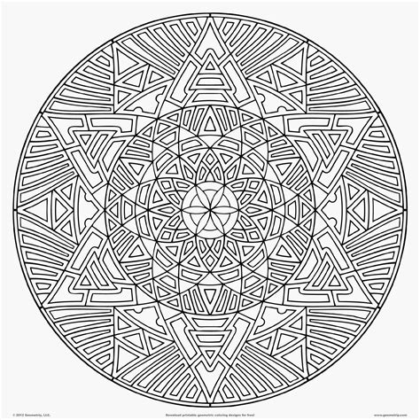 Difficult Mandala Coloring Pages Coloring Home