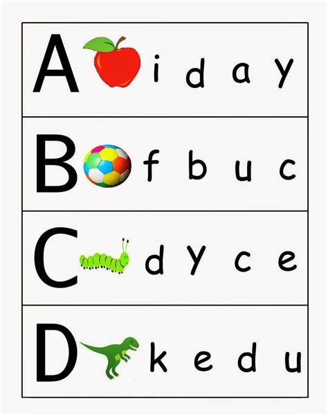 10 Best Alphabet Matching Printable Worksheets For Free At