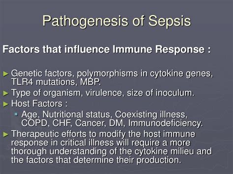 Ppt Sepsis Pathophysiology And Treatment Powerpoint Presentation