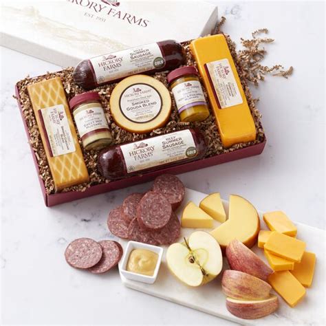 hickory farms summer sausage and cheese t box hickory farms