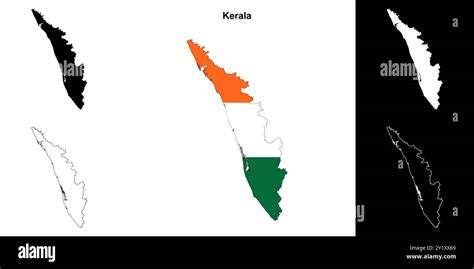 Kerala Map Outline Hi Res Stock Photography And Images Alamy